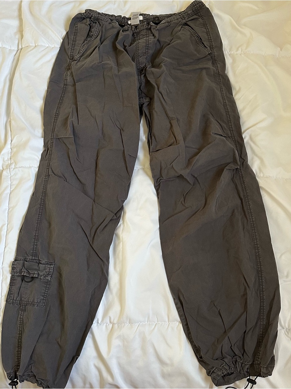 Garage Paxton Parachute Cargo Pants in Charcoal Gray